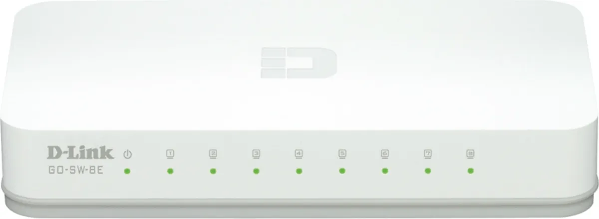 Switch D-Link GO-SW-8E cu 8 porturi Ethernet negru