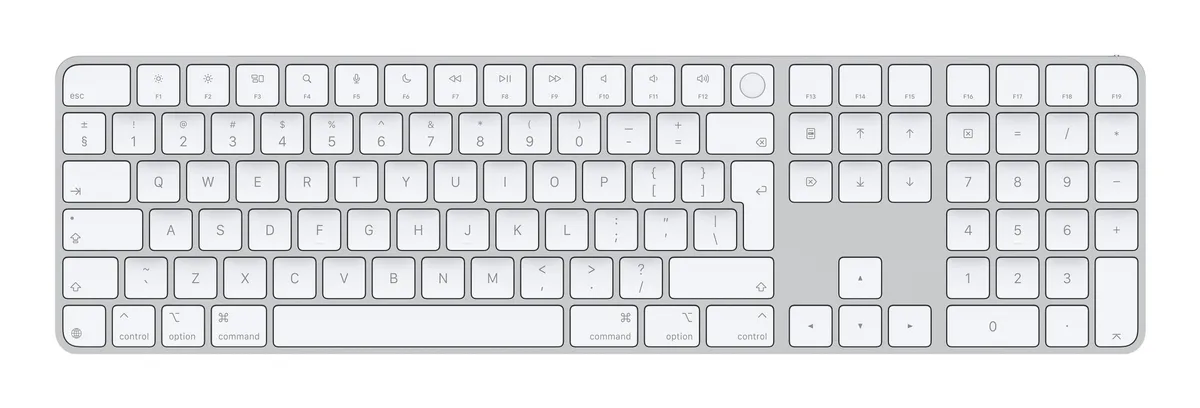 Tastatura Apple Magic Keyboard 2024 alba cu Touch ID