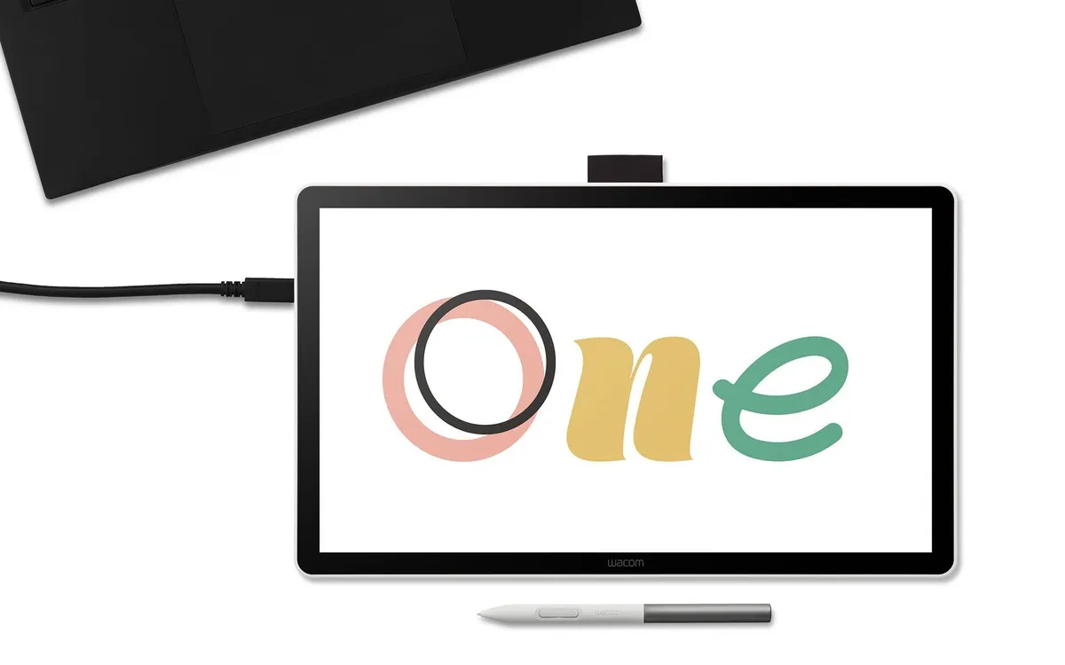 Tablă grafică Wacom One 14 cu ecran display interactiv și stylus profesional