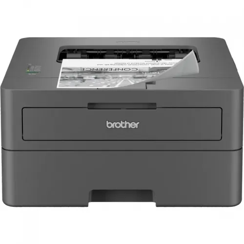 Imprimantă laser monocromă Brother HL-L2402D color alb cu panou de control