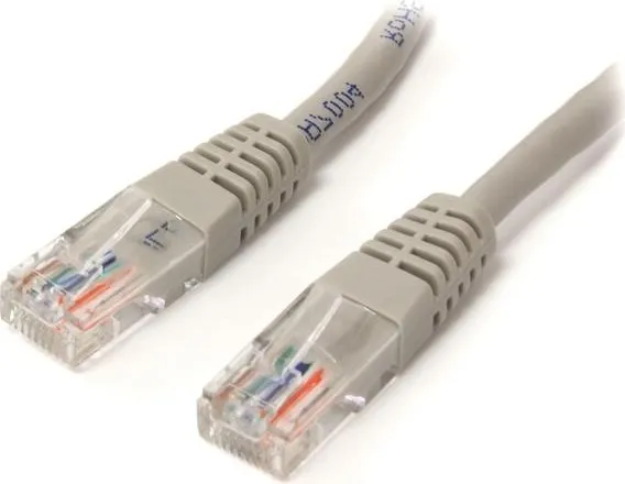Cablu patchcord UTP Cat5e SPACER 2 metri alb pentru rețea