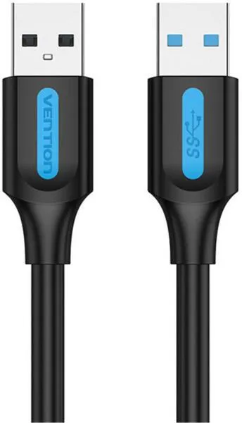 Cablu USB 3.0 Vention negru 0.5m Type-A la Type-A