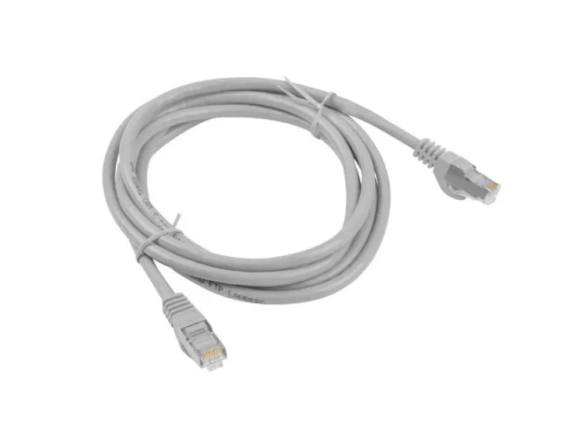 Patch cord Lanberg Cat.6 UTP 3 metri gri cu conectori RJ45