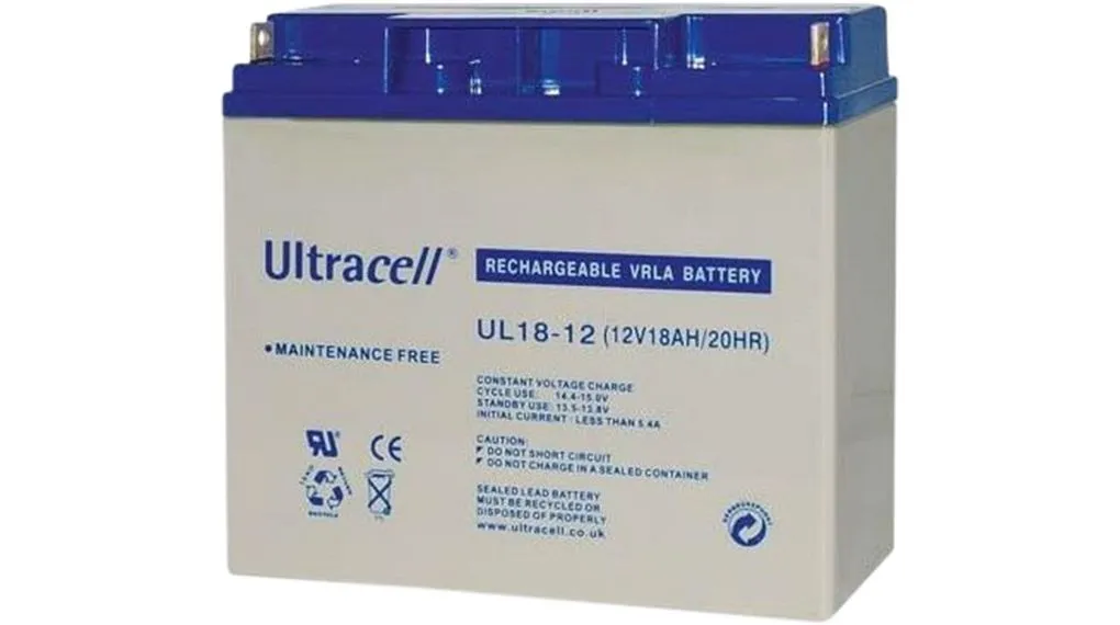 Acumulator UPS Ultracell 12V 18Ah UL18-12 pentru sisteme de alimentare neîntreruptă