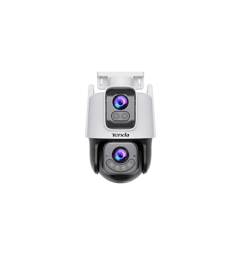 Cameră IP Tenda cube exterior cu dual-lentilă și viziune nocturnă color