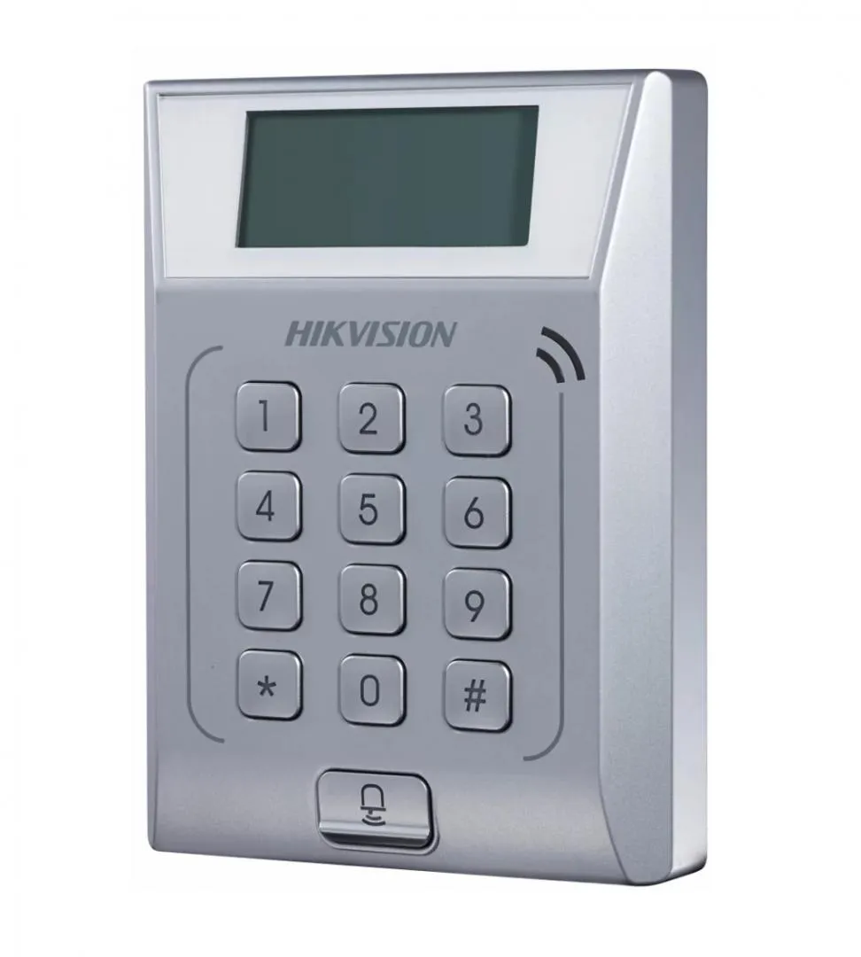 Terminal control acces Hikvision DS-K1T802M cu cititor carduri MiFare