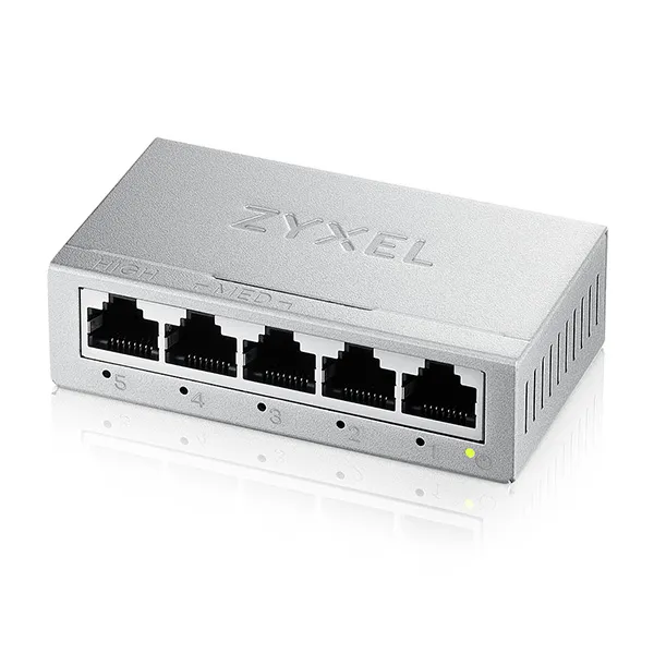 Switch rețea ZyXel GS105 cu 5 porturi Gigabit Ethernet