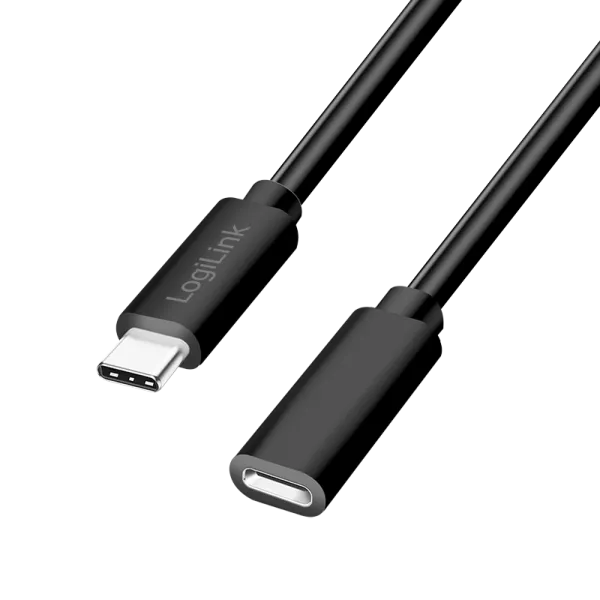 Cablu USB Type-C Logilink 3m negru cu ecranare dublă