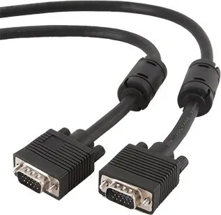 Cablu VGA Gembird 1.8m negru premium cu conectori ecranați