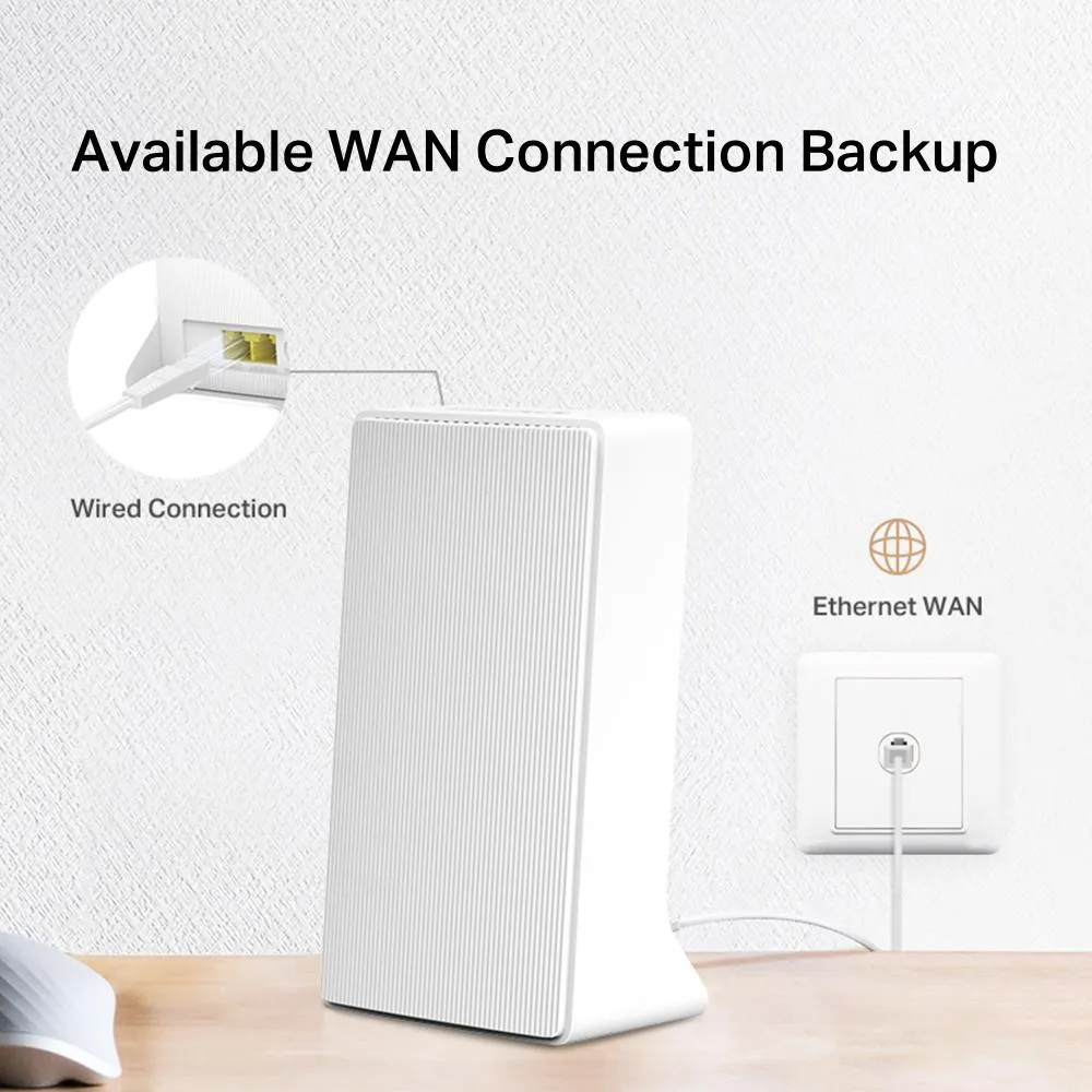Router wireless Mercusys MB110 4G LTE 300Mbps cu antenă externă
