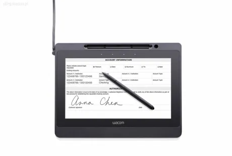 Tablă interactivă Wacom DTU1141B cu ecran tactil și stylus pentru semnături digitale