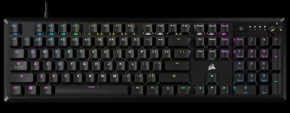 Tastatura mecanica Corsair K70 CORE TKLR cu comutatoare verzi