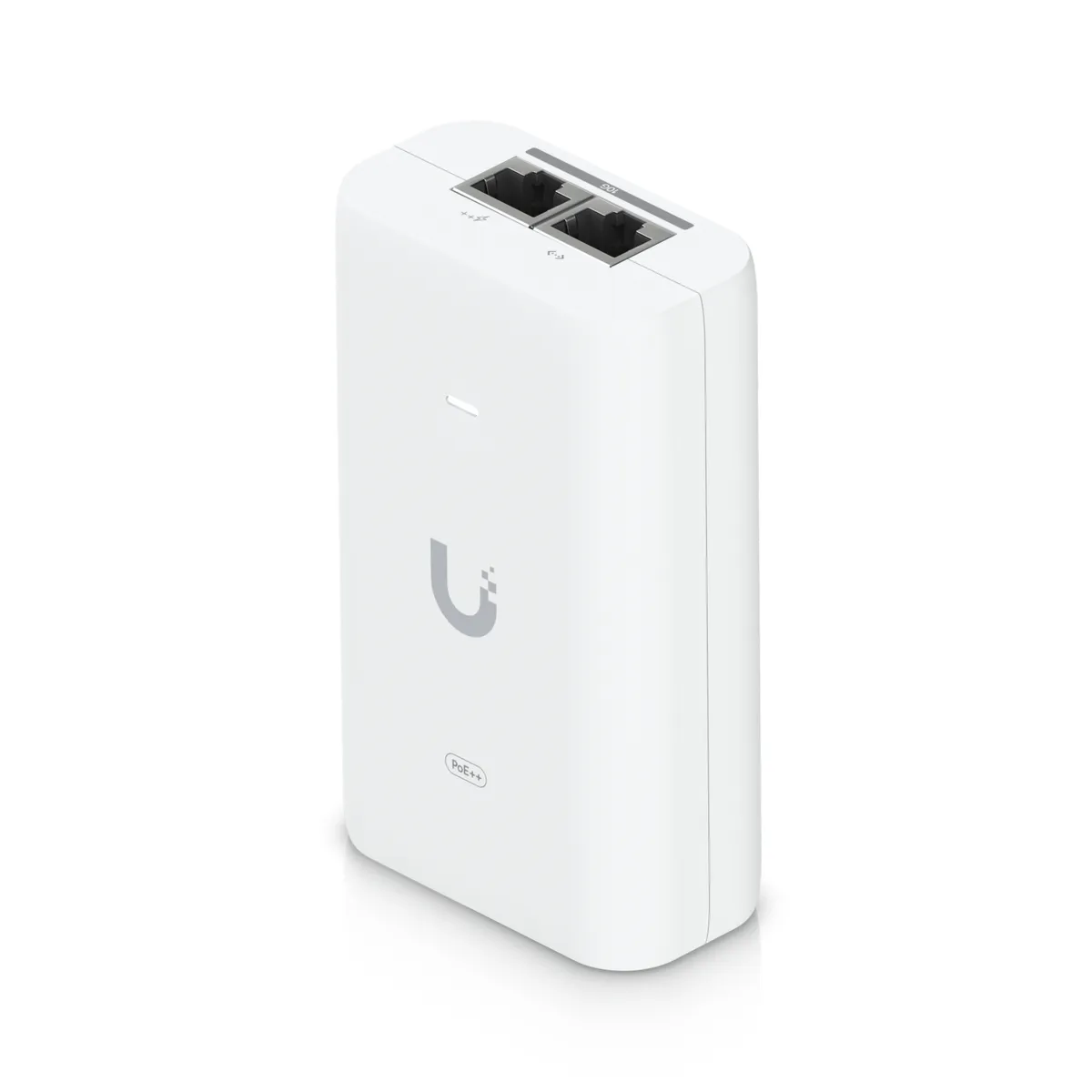 Adaptor PoE++ 10G Ubiquiti UniFi negru cu conectori RJ45
