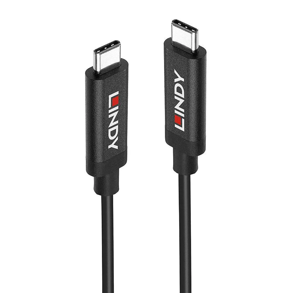 Cablu USB-C 3.2 Gen 2 activ Lindy 10m cu conectori reversibili